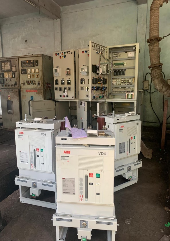 Vizag Port Trust 3 Panel VCB Breaker Pascal Make